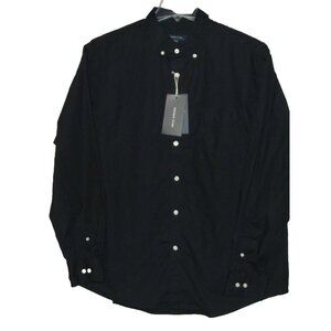 Double Pump Shirt Mens XXL Black dress button-down collar 2xl 2x 100% cotton